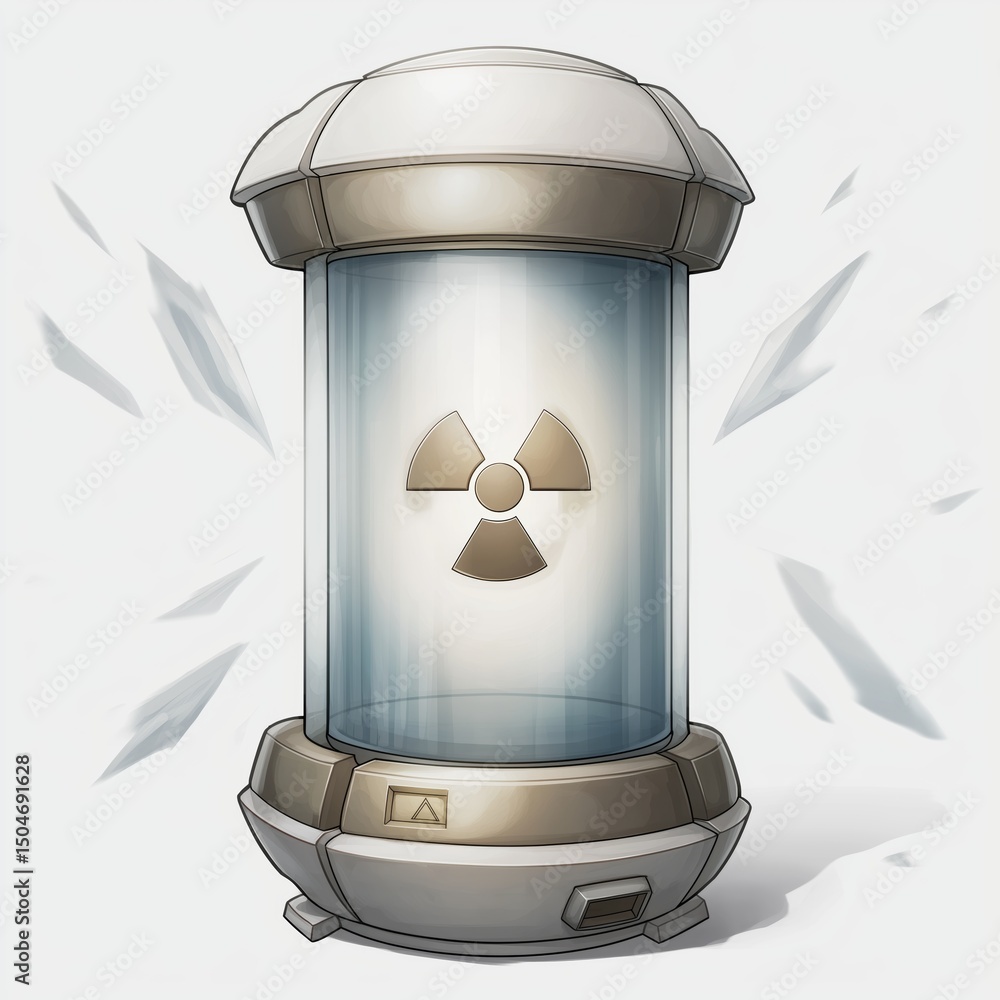 Poster glass bottle labeled oxygen with bubbles floating inside on a clean desk, symbolizing purity and bre