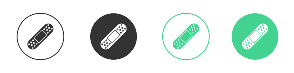 Bandage icon Minimal Flat Line Vector Icon Set.