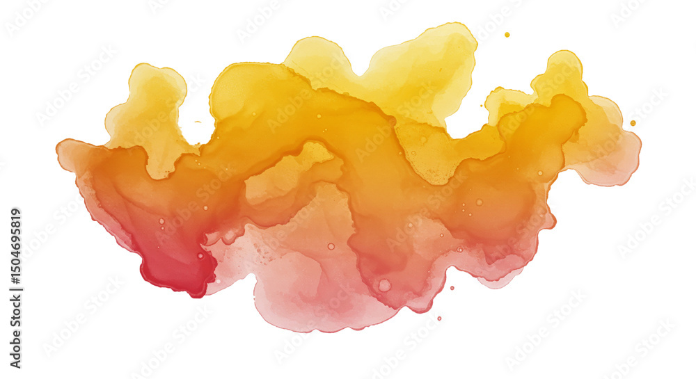 Poster watercolor stain texture background vector illustration for graphic design element use case on trans