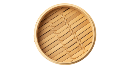Bamboo steamer basket asian cooking dim sum steamer traditional kitchenware food steamer kitchen utensil on transparent background