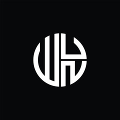 WUN logo WUN icon WUN monogram WUN letter minimalist Circle flat Unique modern abstract logo design.