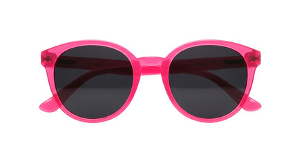 Shop stylish pink sunglasses for women and girls round frame trendy fashion eye wear sun protection on transparent background