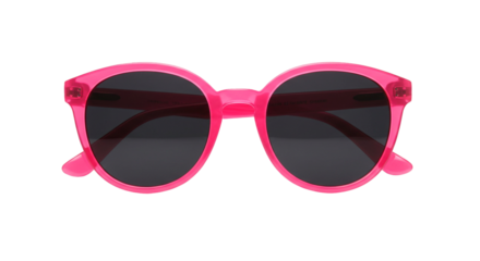Shop stylish pink sunglasses for women and girls round frame trendy fashion eye wear sun protection on transparent background