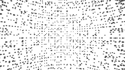 Dots connected by lines. Abstract wave. Minimalist mesh. Abstract polygonal shape.