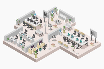 Isometric conference room