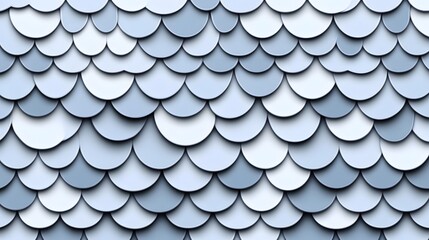 Abstract Blue and White Scaled Pattern Background Texture
