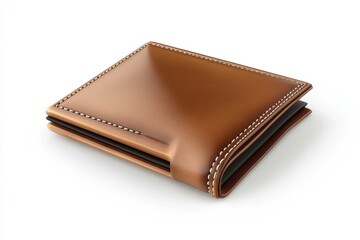 A stylish wallet illustration, isolated on a white background, showcasing minimalist design and versatility
