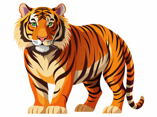 Fototapeta premium vector of Tiger isolated on white background