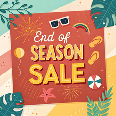 summer sale banner end of season