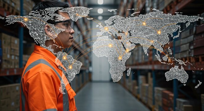 Warehouse worker envisions global logistics network