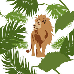 Wild Animal Lion, King of the Jungle.