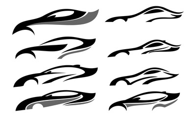 set auto car vector icon logo template
