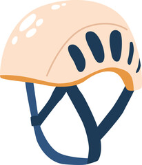 Helmet hardhat alpinist equipment vector illustration