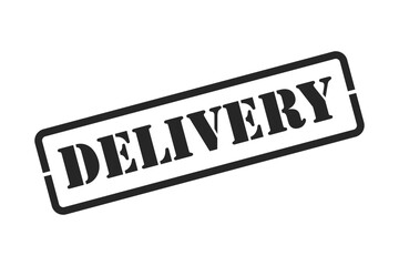 Delivery rubber stamp vector isolated