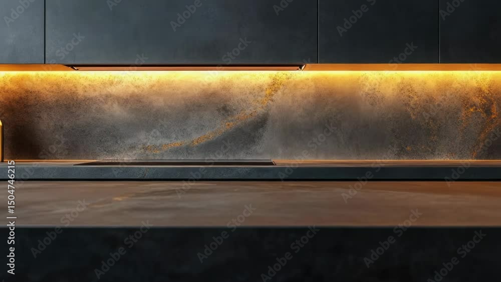 Poster a countertop with a single bottle of beer placed on it, suitable for use in illustrations and design