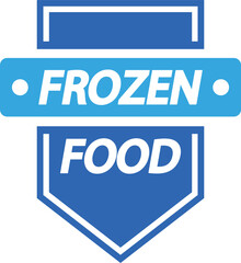 Frozen food tag design vector illustration