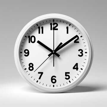 Clock showing ten past two o'clock