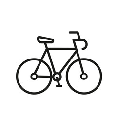 bicycle isolated on white background