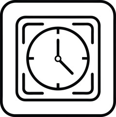 clock icon vector illustration