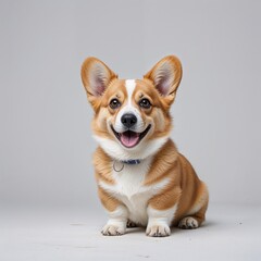 Happy corgi dog