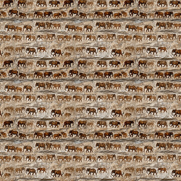 Ancient engraving pattern wall