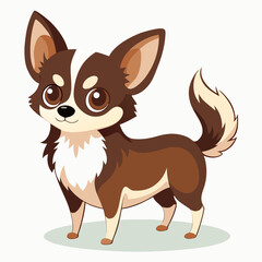 Obraz premium Chihuahua Puppy Vector Silhouette – Cute Small Dog Clipart