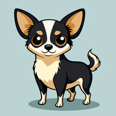 Joyful Chihuahua Dog Illustration – Small Breed Puppy Vector