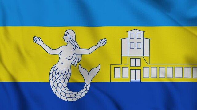 Flag of Akhzivland &ndash; 4K Footage of a Micronation's Emblem Waving in the Wind