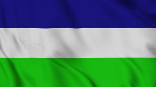 Flag of the Kingdom of Araucan&iacute;a and Patagonia &ndash; 4K Footage of a Historical Micronation's Emblem Waving in the Wind