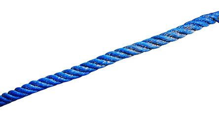 blue rope on white background