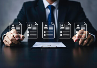 Job search recruitment hiring hr resume cv application employment career opportunity candidate selection