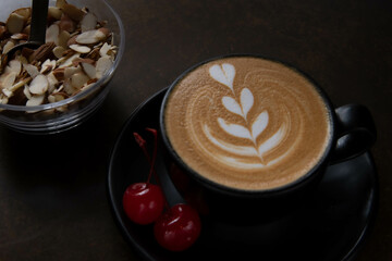 Cappuccino latte art