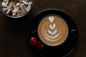 Cappuccino latte art