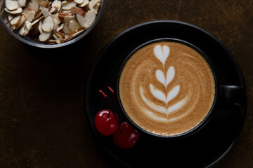 Cappuccino latte art