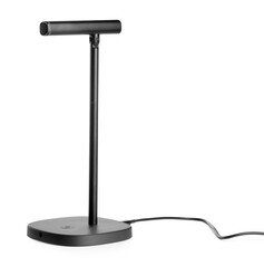 One microphone on white background. Professional audio equipment