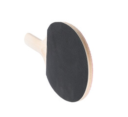 One ping pong racket isolated on white