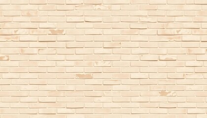 Obraz premium Seamless texture of light beige brick wall, perfect for background, home decor, texture