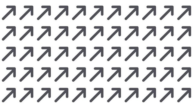 Animation in the form of arrows or angular pointers rotating around their axis.