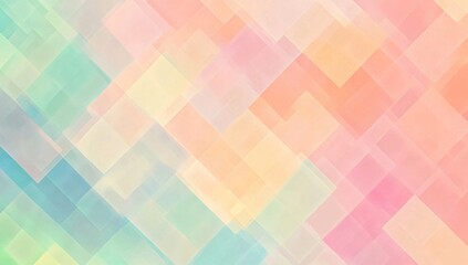 Abstract Pastel Geometric Pattern