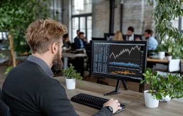 Financial concept and stock market trading - economic forecast, business strategy, digital display, investment trends, market analysis, corporate data, exchange platform, trader insight,