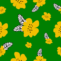 Seamless pattern with butterflies and flowers.
Cute design for all your products