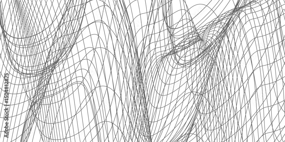 Poster vector illustration of gray line pattern with abstract background. eps10. beautiful and modern curve