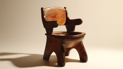 Antique miniature wooden chair