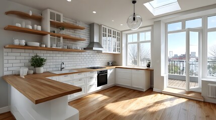 modern kitchen interior
