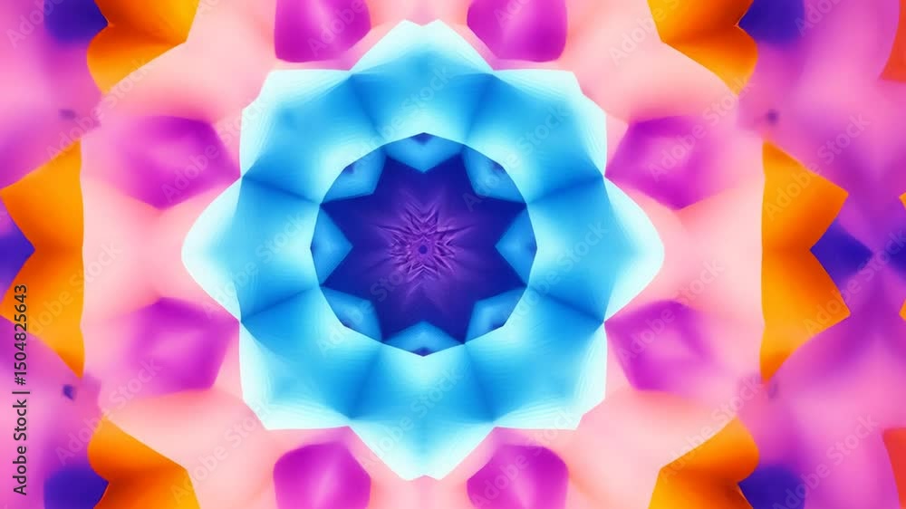 Poster abstract symmetrical pattern design