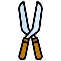 Trimmer Icon, Flat Design Style Icon Symbol, Farming Element Icon