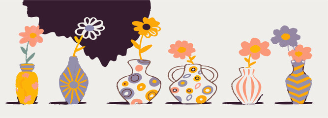 Floral Arrangements in Vintage Vases: Home Decor