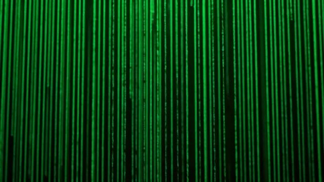 Digital binary code falling down
