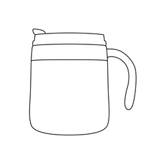 Tumbler bottle out line art