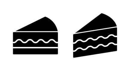 Cake icon vector. Cake sign and symbol. Birthday cake icon